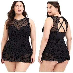 torrid Swim - 1X Full Bra Cup DD/DDD Torrid Star Mesh Swimsuit torrid Swim - 1X Full Bra Cup DD/DDD Torrid Star Mesh Swimsuit